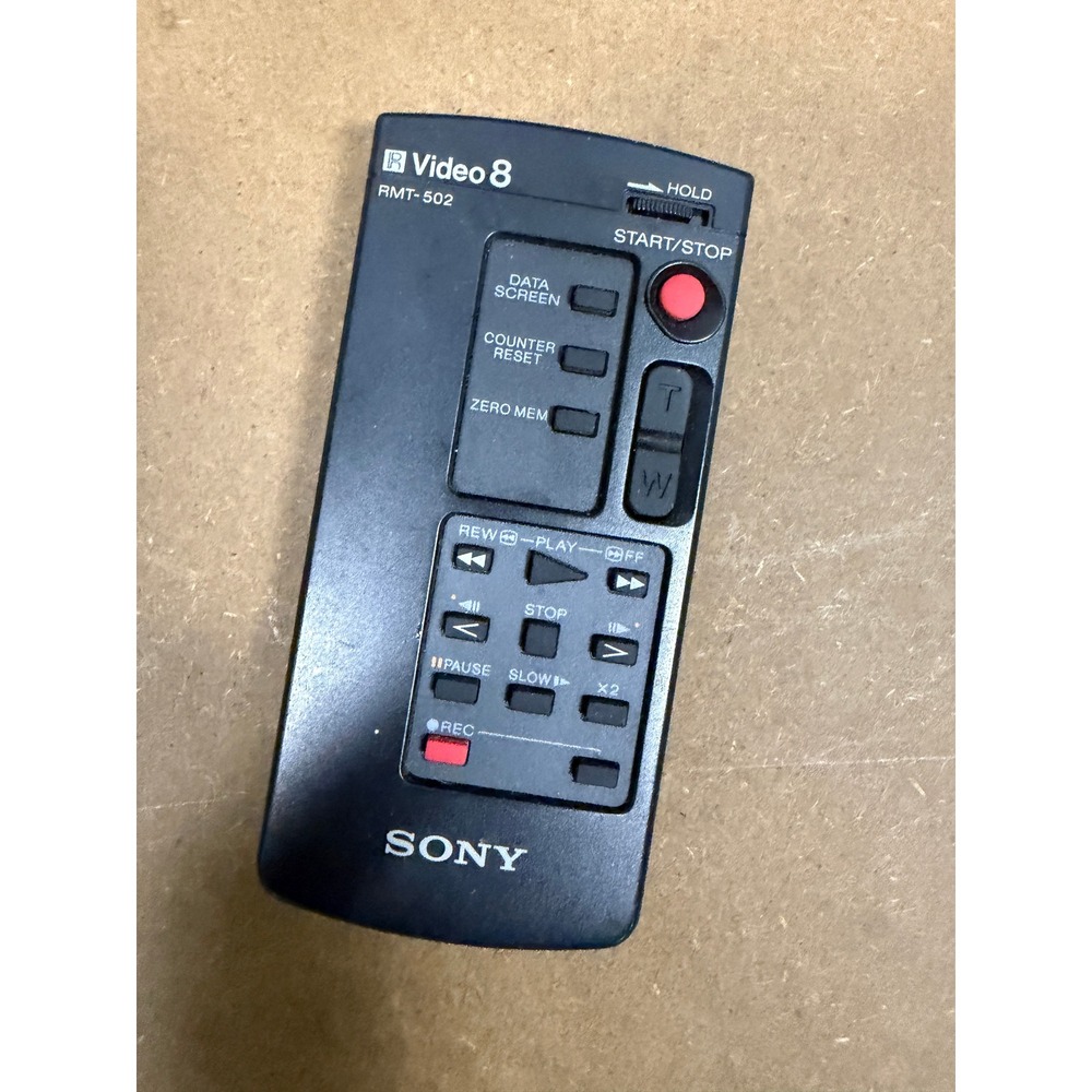 Sony RMT-502 Video 8 Remote Commander Wireless Control for Camcorders Black